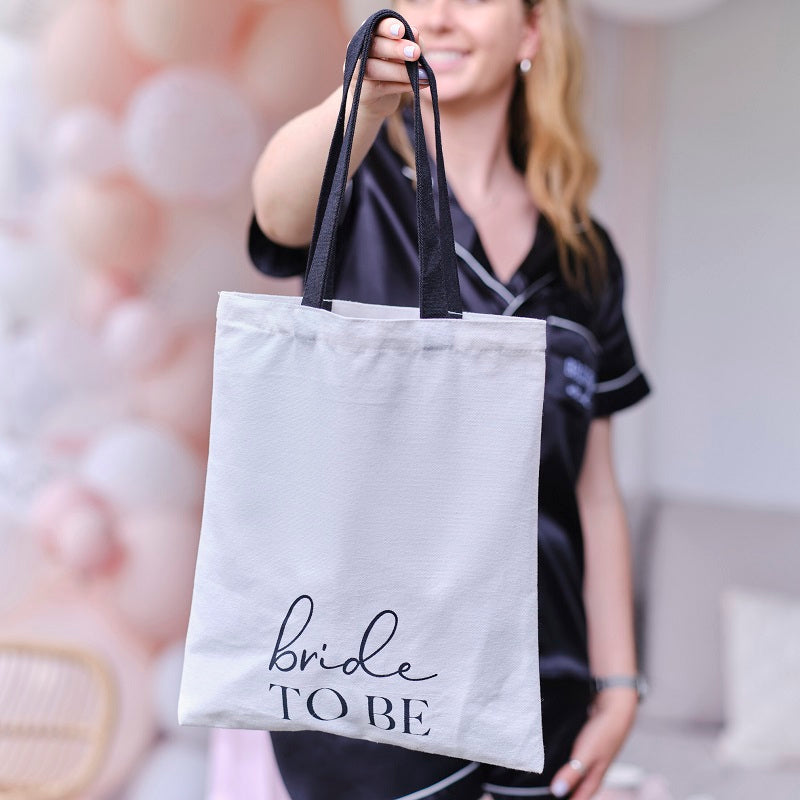 Black & White Bride To Be Tote Bag