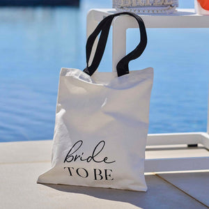 Black & White Bride To Be Tote Bag