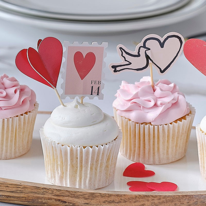 Parisian Love Cupcake Toppers (12 pack)