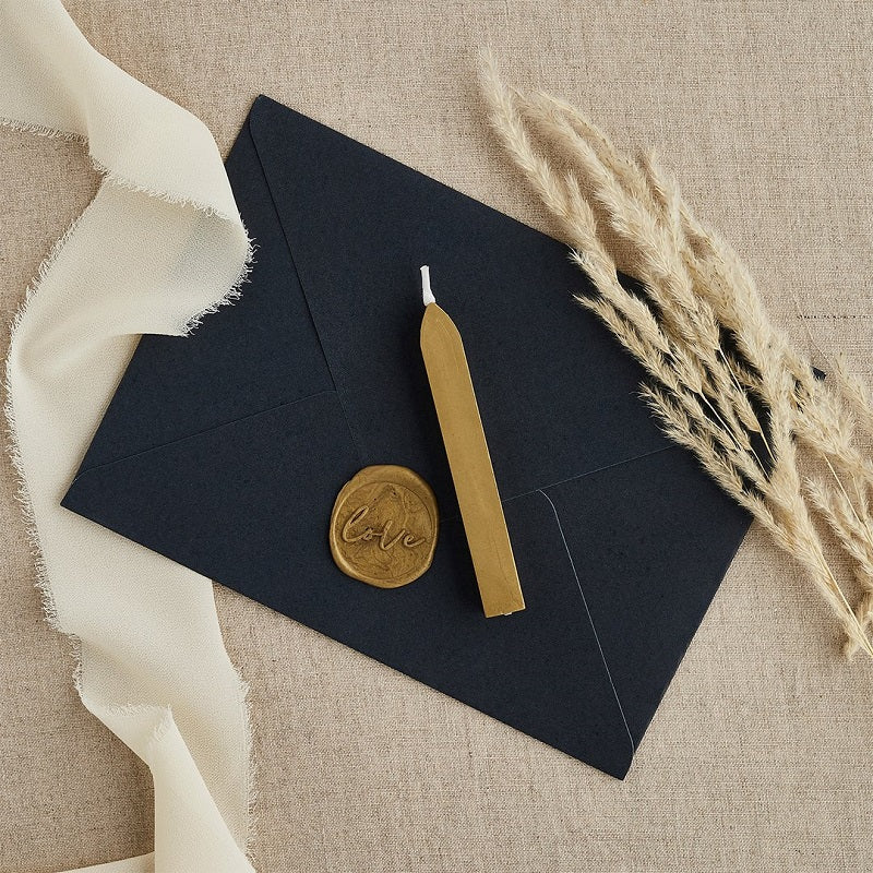 Heart Wax Seal Stamp & Gold Wax