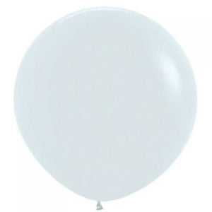 White Giant 90cm Round Balloon