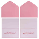 Will You Be My Bridesmaid & Maid of Honour Cards (4 pack)