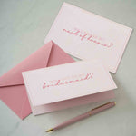 Will You Be My Bridesmaid & Maid of Honour Cards (4 pack)