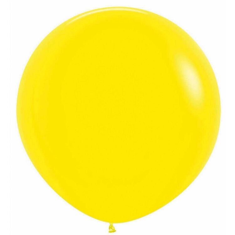 Yellow Giant 90cm Round Balloon