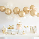 Gold & White Balloon Garland Kit