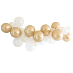 Gold & White Balloon Garland Kit