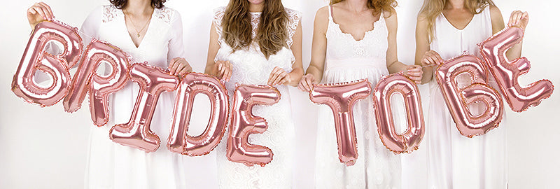 Rose Gold 'BRIDE TO BE' Balloons