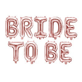 Rose Gold 'BRIDE TO BE' Balloons