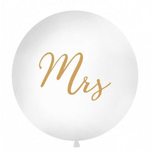 Gold Mrs Giant 1m Balloon