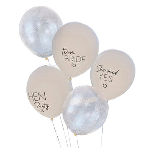 Team Bride Balloon Bouquet (5 pack)