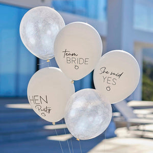 Team Bride Balloon Bouquet (5 pack)