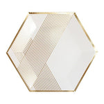 Blanc Hexagon Plates (8 pack)