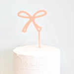 Pink Bow Cake Topper