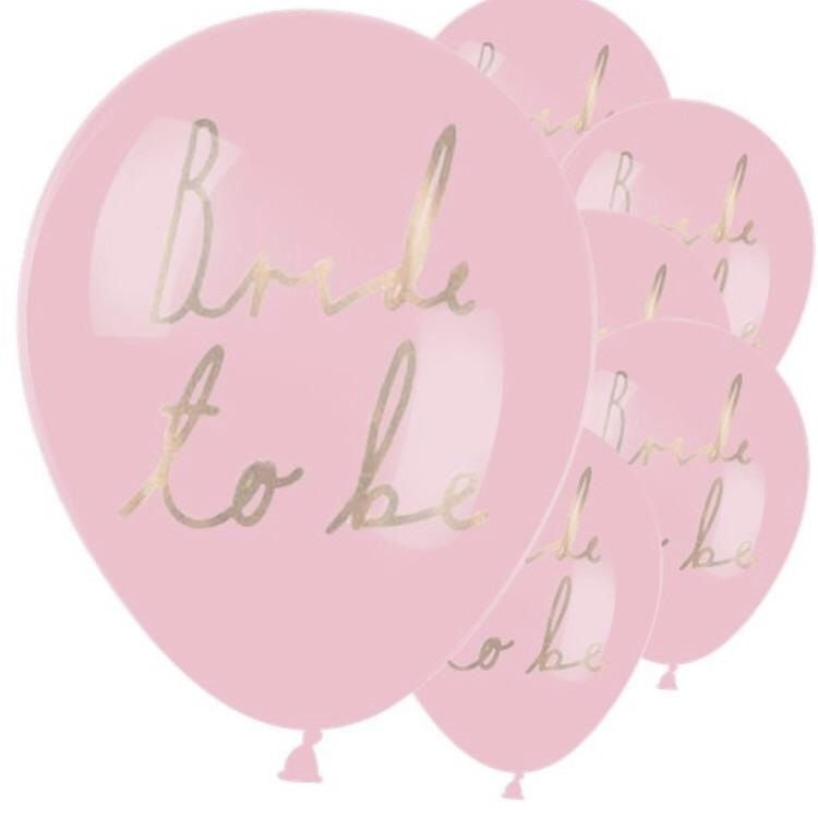 Pink Bride To Be 30cm Balloons (6 pack)