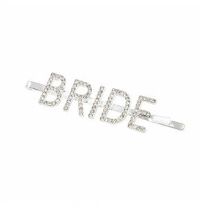 Silver Rhinestone Bride Hair Clip