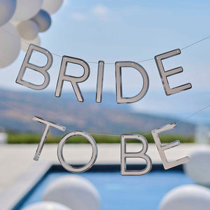 Silver Bride To Be Garland