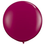 Jewel Burgundy Giant 90cm Round Balloon