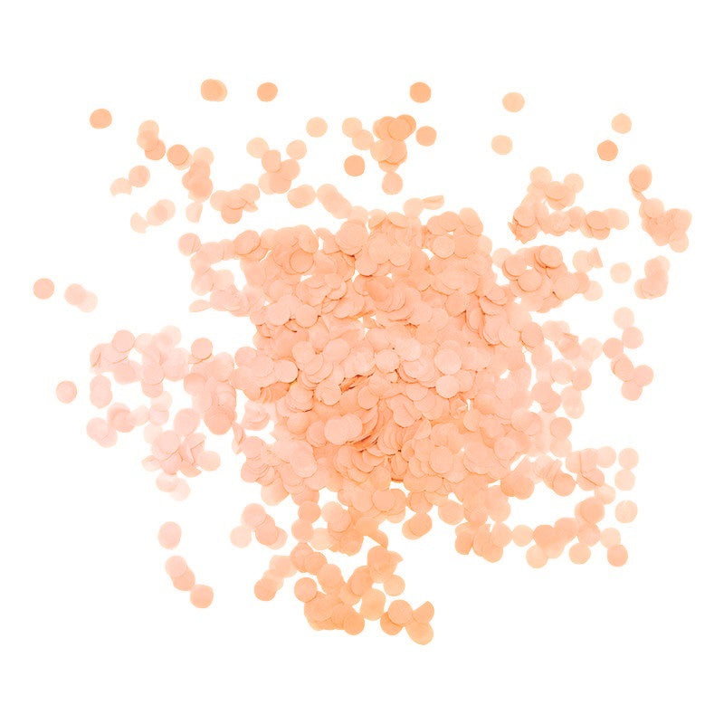 Peach Confetti 1cm Bulk Pack (250g)