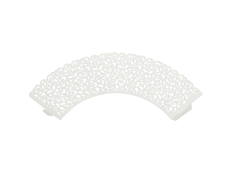 White Lace Cupcake Wrappers (10 pack)