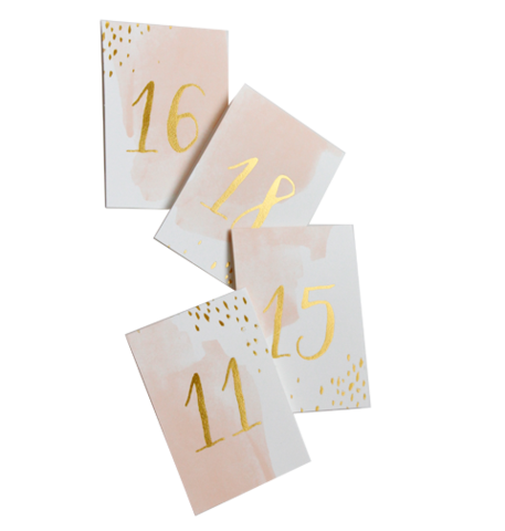 Daydream Watercolour Table Numbers (11-20)