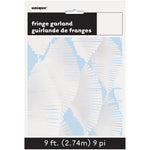 White Crepe Fringe Garland (2.7m)