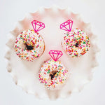Neon Pink Gem Treat Toppers (12 pack)