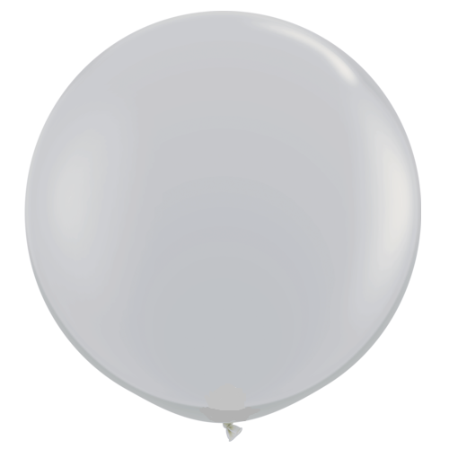 Grey Giant 90cm Round Balloon
