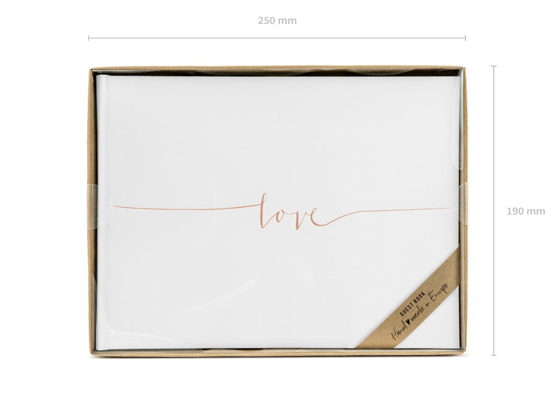 Rose Gold Love Guest Book