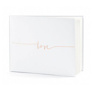 Rose Gold Love Guest Book