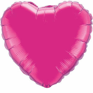 Magenta Foil Giant 90cm Heart Balloon