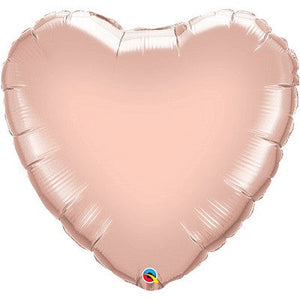 
                
                    Load image into Gallery viewer, Rose Gold Foil Giant 90cm Heart Balloon
                
            
