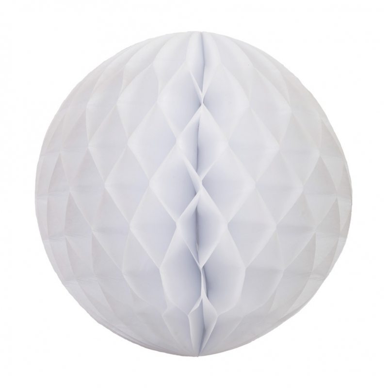 White Honeycomb Ball 25cm