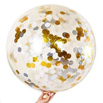 Metallic Jumbo 90cm Confetti Balloon