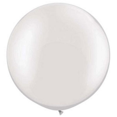 Pearl White Giant 75cm Round Balloon