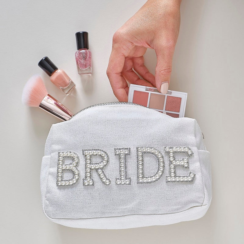 Pearl Bride Makeup Bag