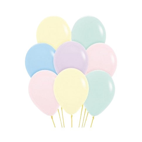 Matte Pastel Standard 30cm Balloons (Assorted 18 pack)