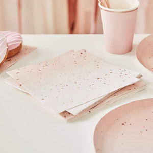 Ombre Pink & Rose Gold Napkins (16 pack)