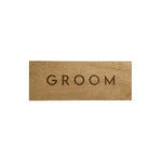 Groom Wooden Place Card