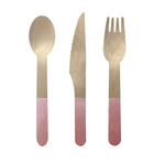 Rose Wooden Cutlery (10 sets)
