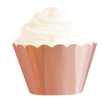 Rose Gold Foil Cupcake Wrappers (12 pack)